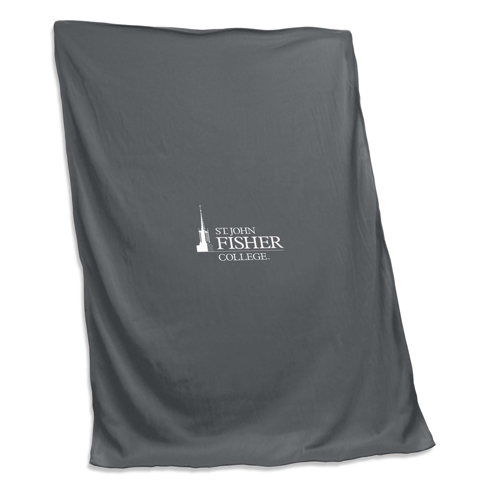 St John Fisher Charcoal Sweatshirt Blanket (Screened) - Logo Brands - Flyclothing LLC