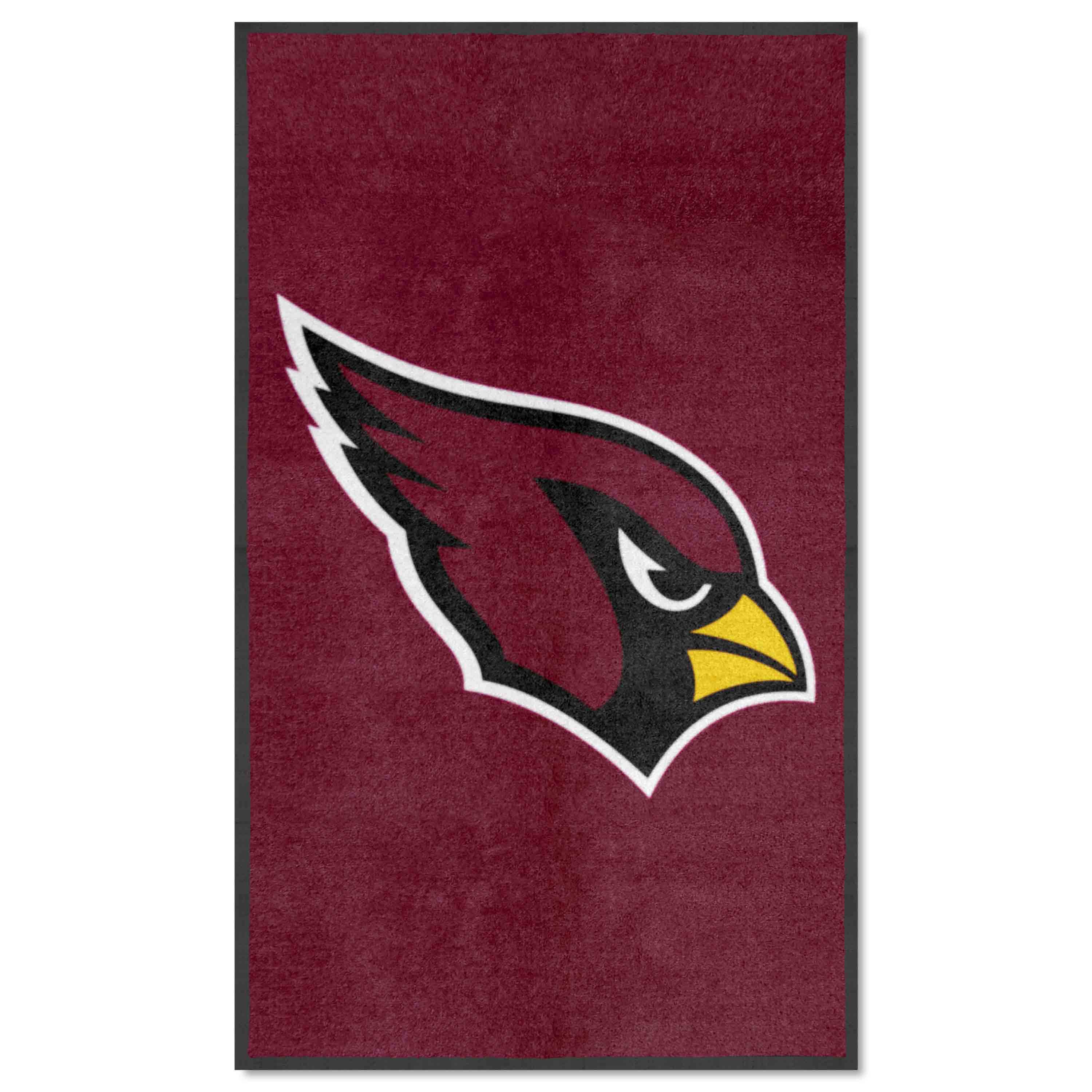 Arizona Cardinals 3X5 High-Traffic Mat with Durable Rubber Backing - Portrait Orientation - Arizona Cardinals