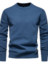 Men's Round Neck Long Sleeve Sweater - Trendsi - Flyclothing LLC