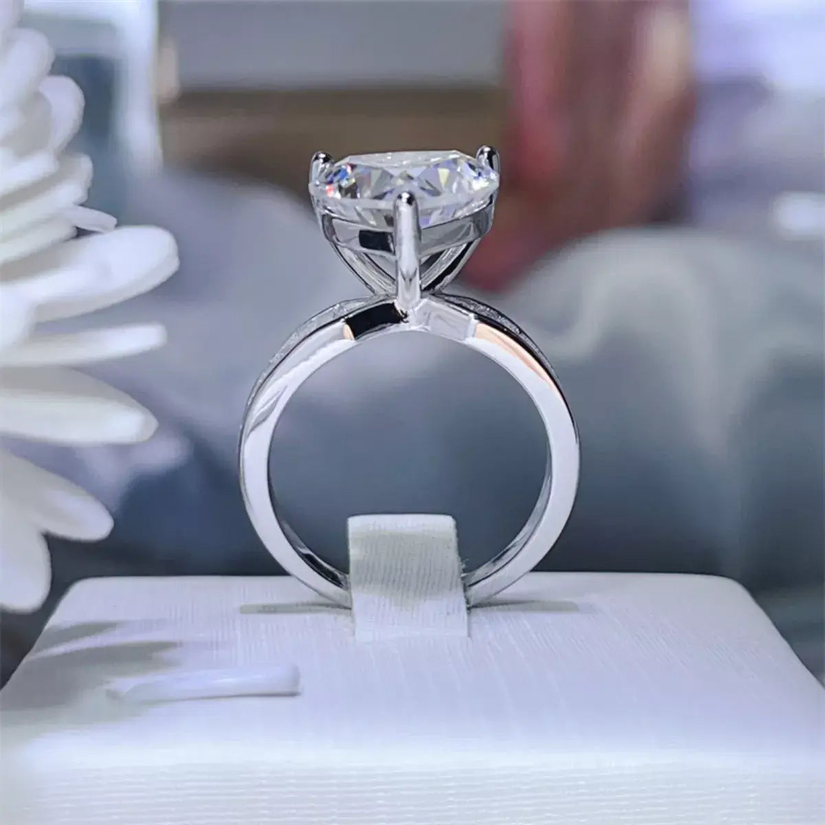 5 Carat Moissanite 925 Sterling Silver Heart Ring - Trendsi - Flyclothing LLC