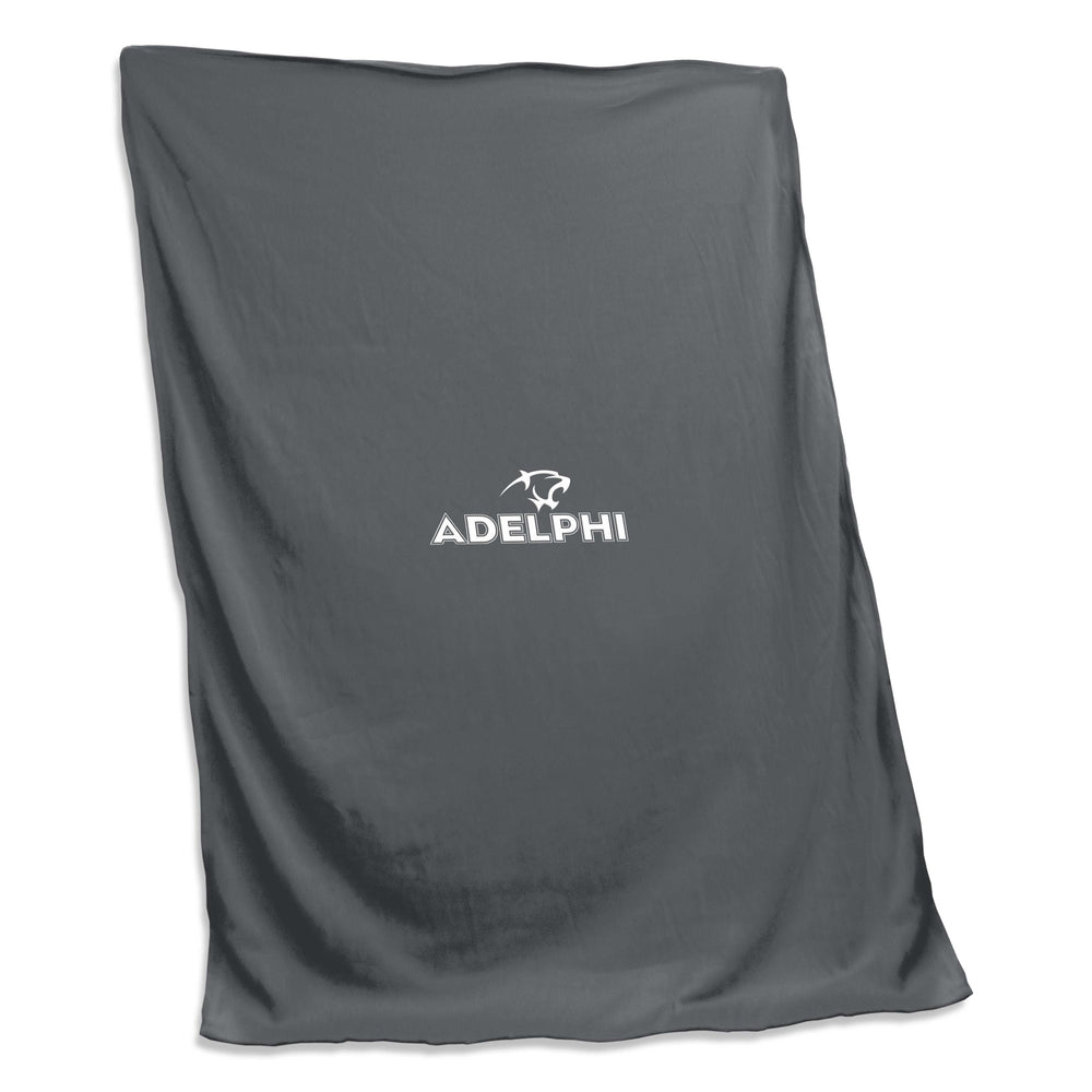 Adelphi U Charcoal Sweatshirt Blanket (Screened) - Logo Brands - Flyclothing LLC