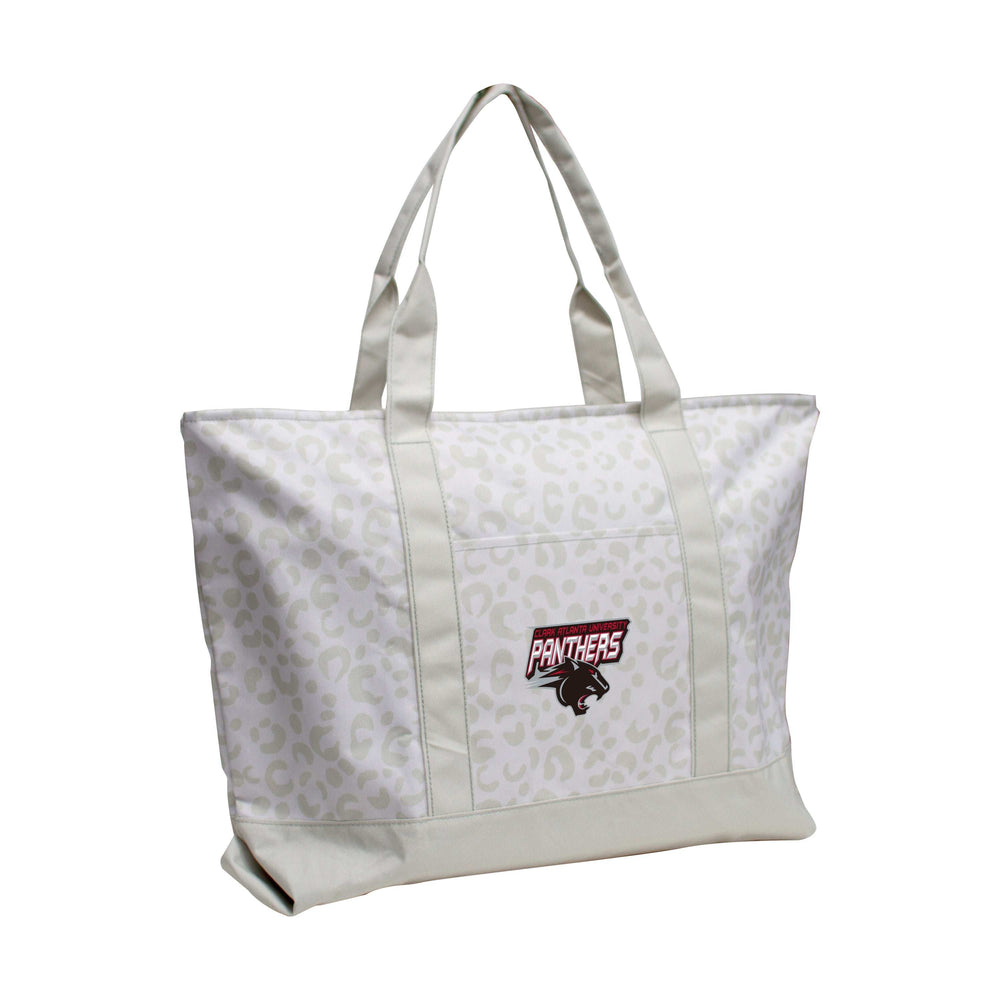 Clark Atlanta Leopard Pattern Tote - Logo Brands - Flyclothing LLC