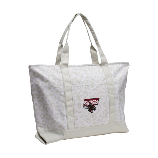 Clark Atlanta Leopard Pattern Tote - Logo Brands - Flyclothing LLC