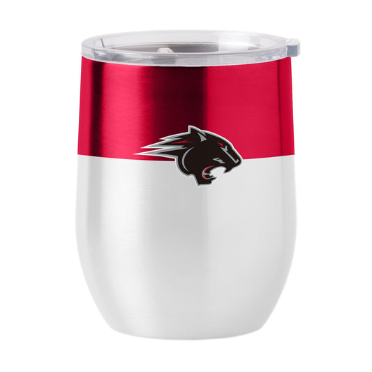 Clark Atlanta University Colorblock 16oz Stainless Curved Beverage