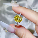 3 Carat Moissanite 925 Sterling Silver Ring - Trendsi
