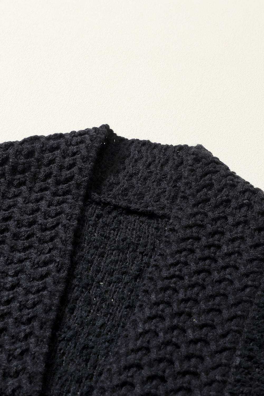 Solid Color Open Front Cardigan - Trendsi - Flyclothing LLC