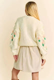 Davi & Dani Floral Pattern Button Down Cardigan - Trendsi