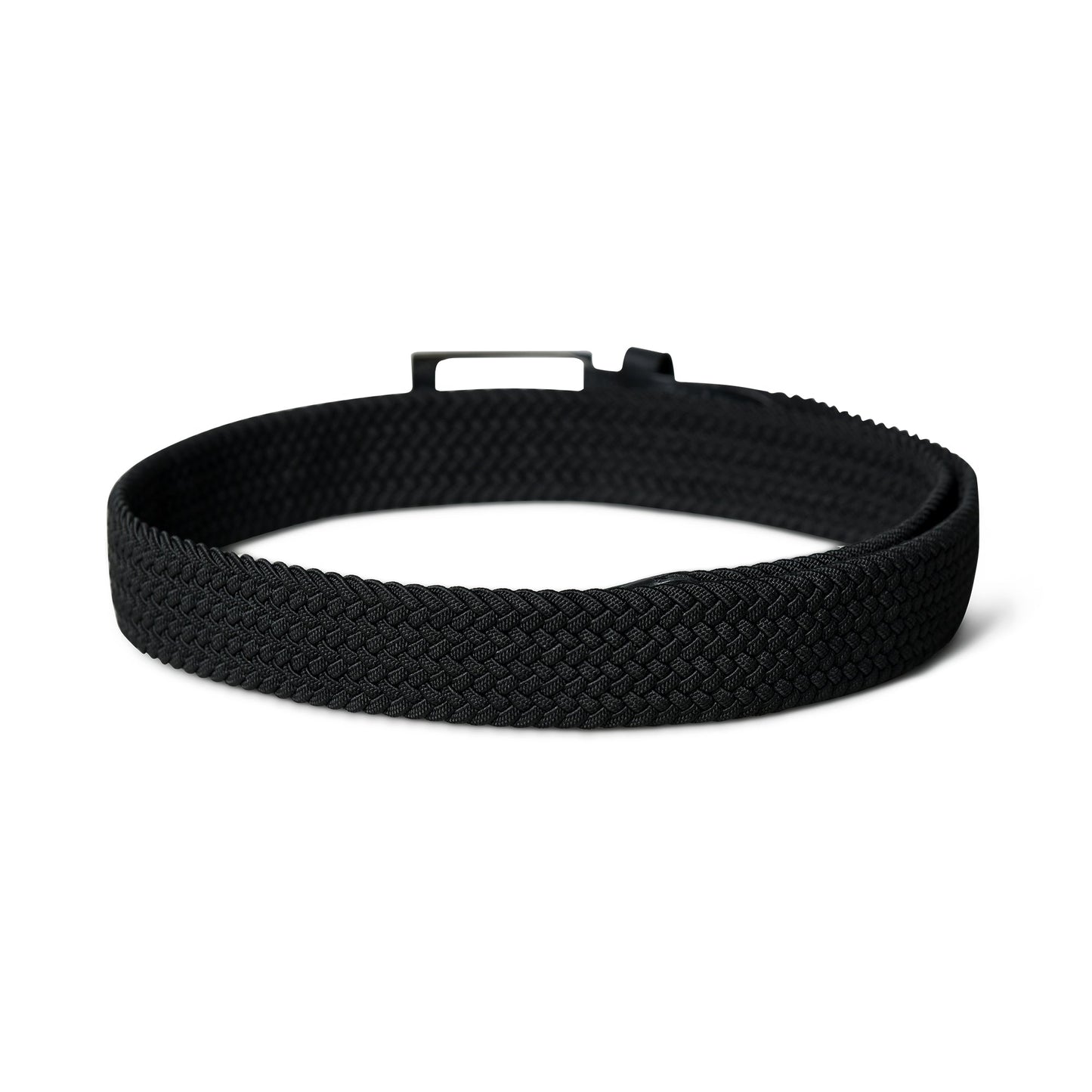 Braided Black Canvas Belt - Classy Leather Bags - Flyclothing LLC