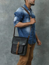 Daily Companion Messenger Bag - Classy Leather Bags - Flyclothing LLC
