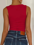 Square Neck Wide Strap Tank - Trendsi