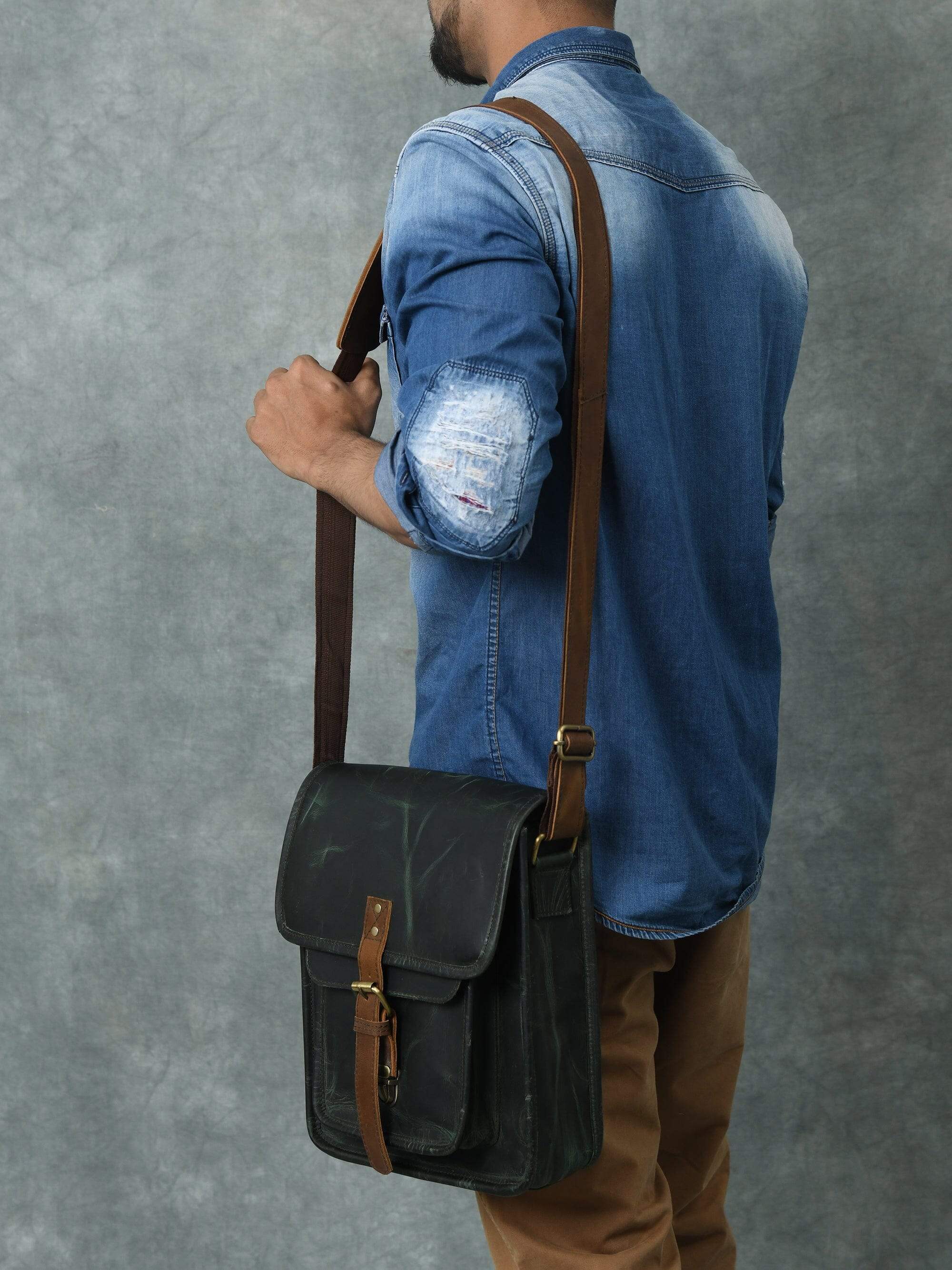 Daily Companion Messenger Bag - Classy Leather Bags - Flyclothing LLC