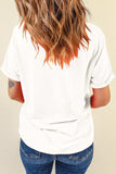 Sequin Crawfish Potato Round Neck Short Sleeve T-Shirt - Trendsi - Flyclothing LLC