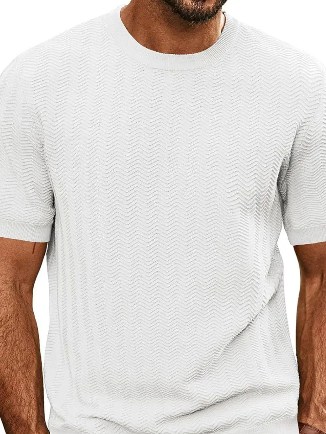 Men's Full Size Round Neck Short Sleeve T-Shirt Plus Size - Trendsi - Flyclothing LLC