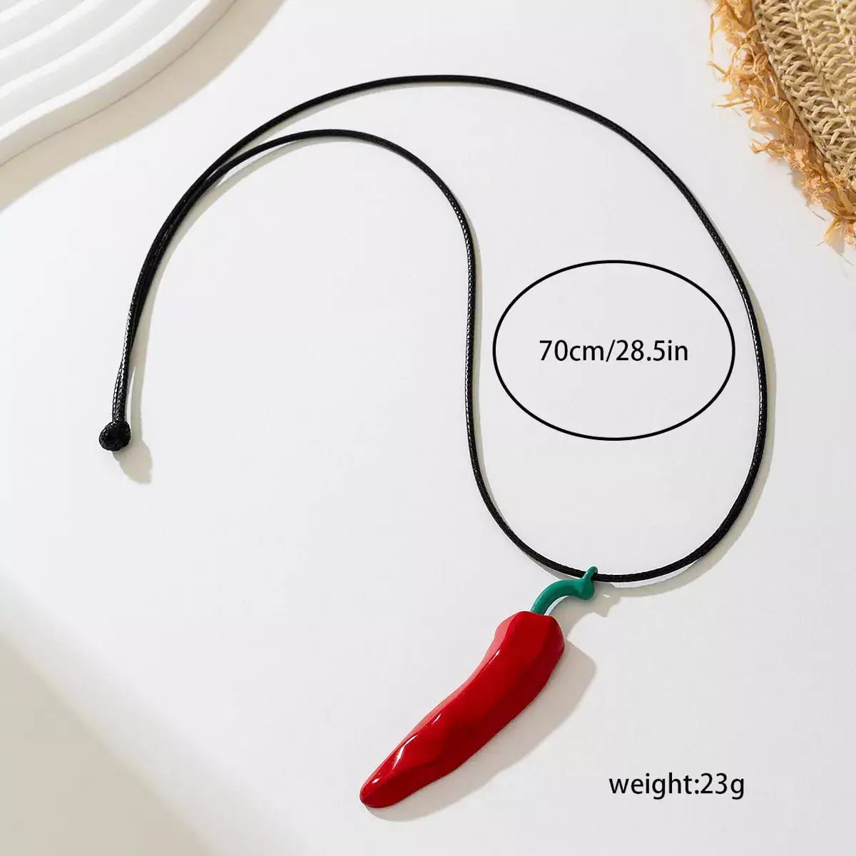 Chili Pepper Pendant Necklace - Trendsi - Flyclothing LLC