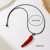 Chili Pepper Pendant Necklace - Trendsi - Flyclothing LLC