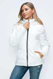 How Dare U Pocketed Zip Up Puffer Jacket with Removable Hood - Trendsi - Flyclothing LLC