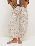 Printed Wide Leg Jeans - Trendsi - Flyclothing LLC