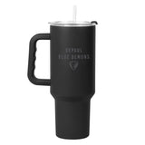 DePaul 40oz Black Tonal Powder Coat Tumbler