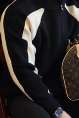 Men's Plus Size Zip Up Long Sleeve Cardigan - Trendsi - Flyclothing LLC