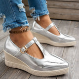 Point Toe Flats Loafers - Trendsi
