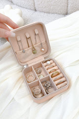 PU Leather Square Jewelry Box - Trendsi
