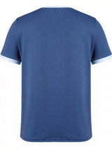Casual Contrast Trim Short Sleeve T-Shirt - Trendsi - Flyclothing LLC