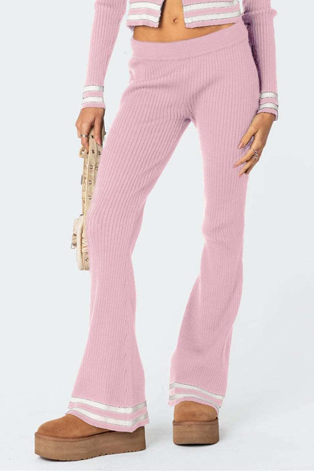 Zip Up Long Sleeve Top and Pants Set - Trendsi - Flyclothing LLC