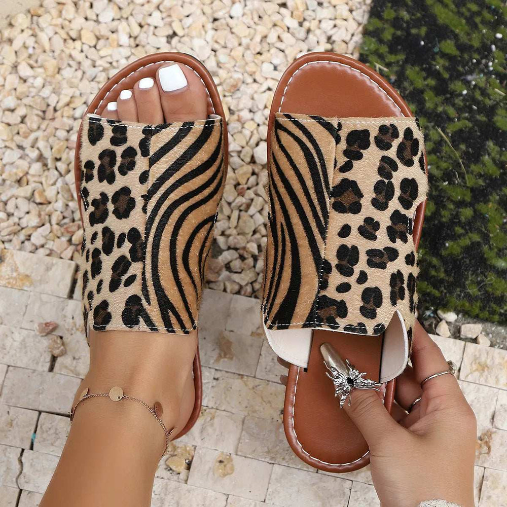 Open Toe Flats Sandals - Trendsi