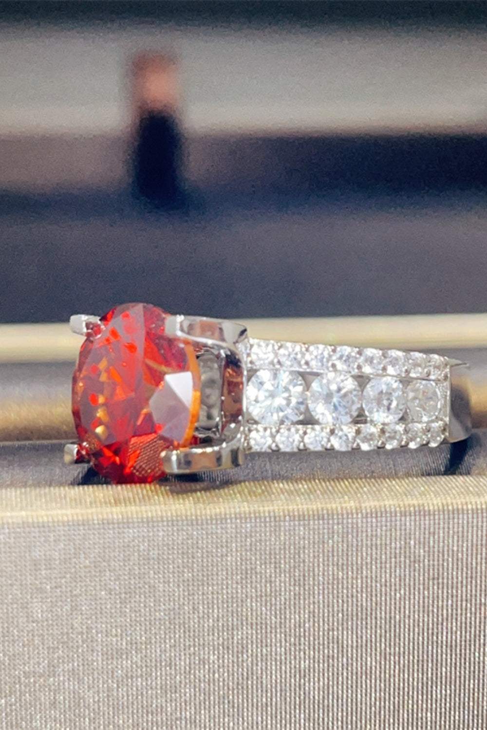5 Carat Moissanite 925 Sterling Silver Ring - Trendsi - Flyclothing LLC