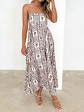 Printed Square Neck Cami Dress - Trendsi