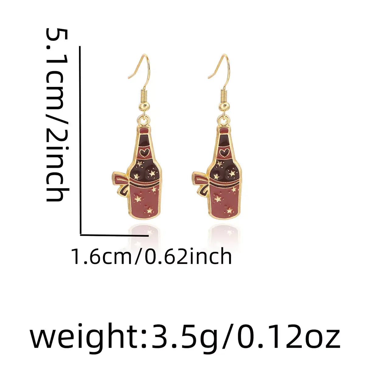 Cowboy Hat & Bottle Dangle Earrings - Trendsi - Flyclothing LLC