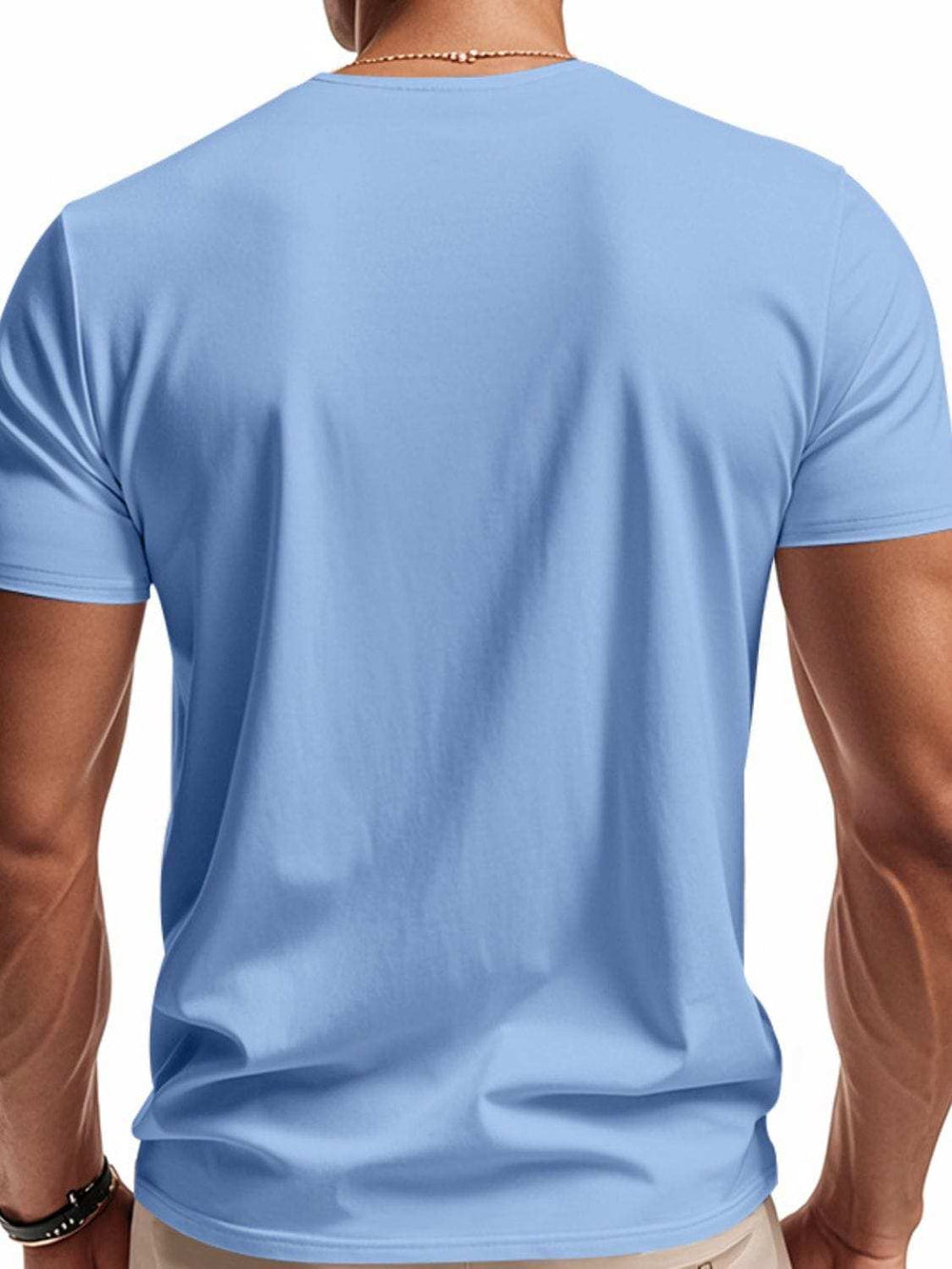 Men's Full Size Short Sleeve T-Shirt Plus Size - Trendsi - Flyclothing LLC