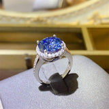 5 Carat Moissanite 925 Sterling Silver Ring - Trendsi - Flyclothing LLC