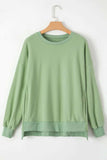 Round Neck Long Sleeve Sweatshirt - Trendsi - Flyclothing LLC