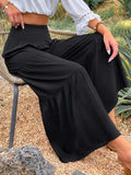 High Waist Wide Leg Pants - Trendsi - Flyclothing LLC