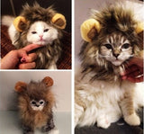 Funny Pet Hat For Small Dogs Cats Hat Emulation Lion Hair Mane Ears Head Cap Scarf Pet Halloween Festival Costume - My Store - Flyclothing LLC