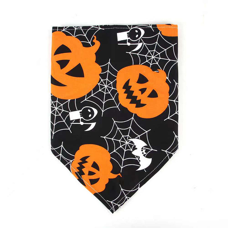 Pet Halloween Dog Saliva Scarf Bib Decoration Dog Collar Cat Skull Triangle Scarf - My Store - Flyclothing LLC