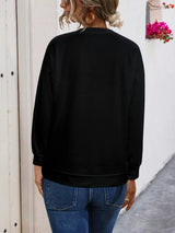 Graphic Round Neck Dropped Shoulder T-Shirt - Trendsi - Flyclothing LLC
