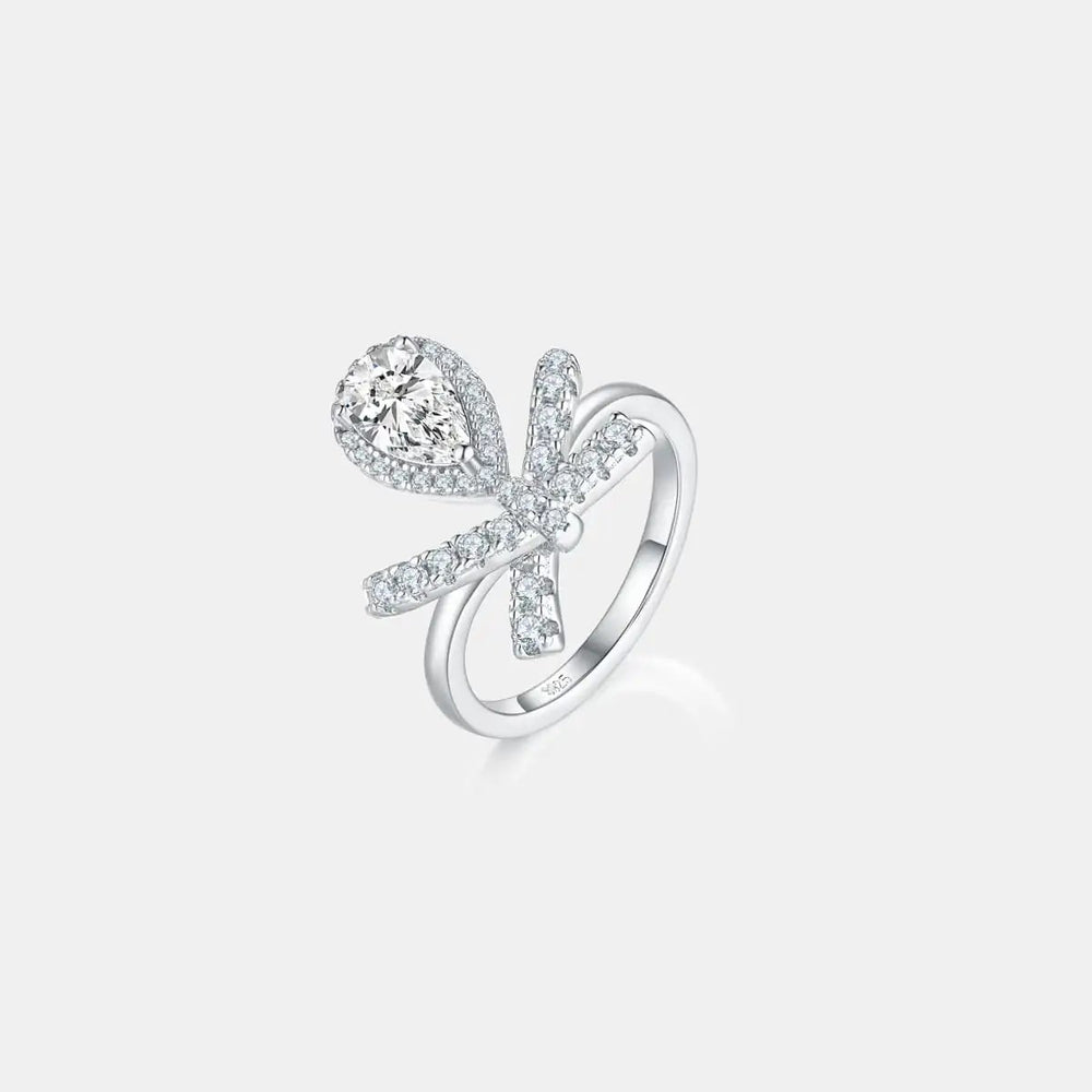 1 Carat Moissanite Zircon 925 Sterling Silver Ring - Trendsi