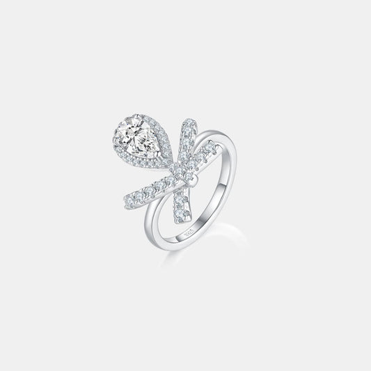 1 Carat Moissanite Zircon 925 Sterling Silver Ring - Trendsi