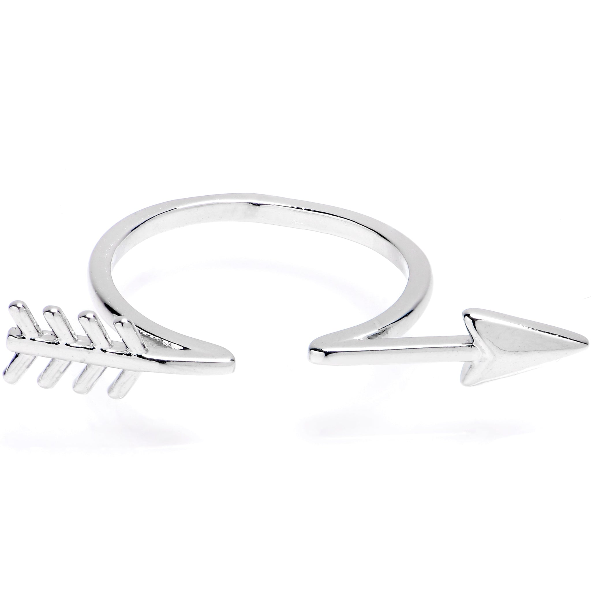Optical Illusion Arrow Adjustable Toe Ring
