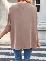 Relaxed Fit Half Sleeve T-Shirt - Trendsi - Flyclothing LLC