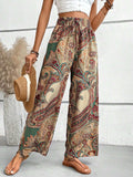 Printed Wide Leg Pants - Trendsi - Flyclothing LLC
