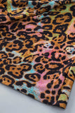 Leopard V-Neck Half Sleeve Blouse - Trendsi - Flyclothing LLC