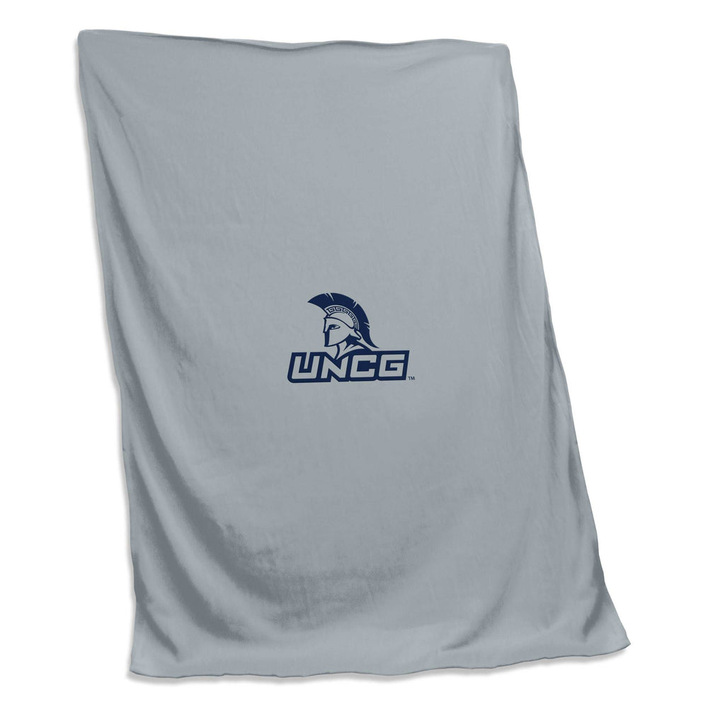 North Carolina Greensboro Heather Gray Sweatshirt Blanket (Screened) - Logo Brands - Flyclothing LLC