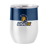 University of North Carolina at Greensboro 16oz Colorblock Stainless Curved Beverage
