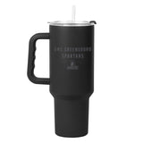 NC Greensboro 40oz Black Tonal Powder Coat Tumbler