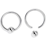 16G 3/8 Howling Ghost BCR Captive Ring Set of 4
