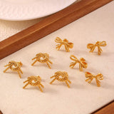 Titanium Steel Stud Earrings - Trendsi - Flyclothing LLC