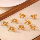 Titanium Steel Stud Earrings - Trendsi - Flyclothing LLC